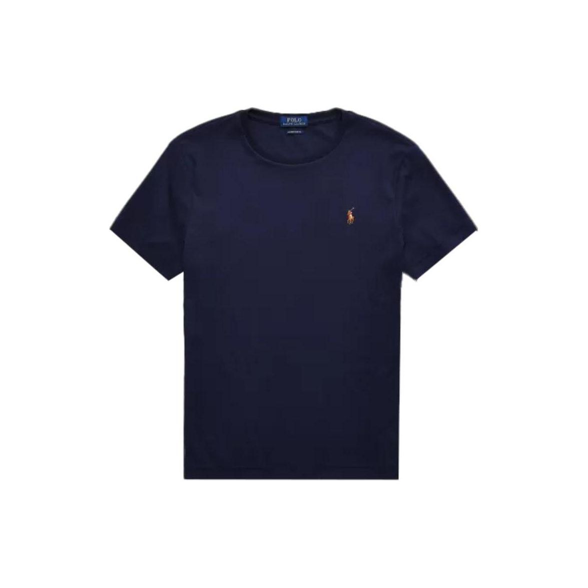 

Polo Ralph Lauren Fw22 Solid Logo Slim Fit Short Sleeve T-Shirt Men Tops Navy MNPOTSH1N820101-410
