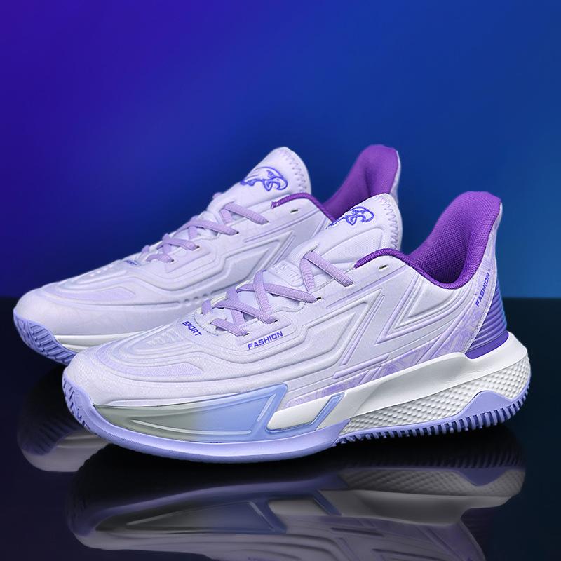 Luminous Version of Basketball Shoes Rubber + EVA + TPU Friction Sound Youth Actual Competition Training Sports Shoes Men