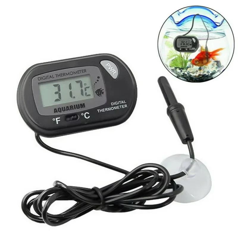 LCD Digital Water Temperature Meter High Accuracy LCD Display Thermometer for Aquarium Fish Tank Reptile Habitat