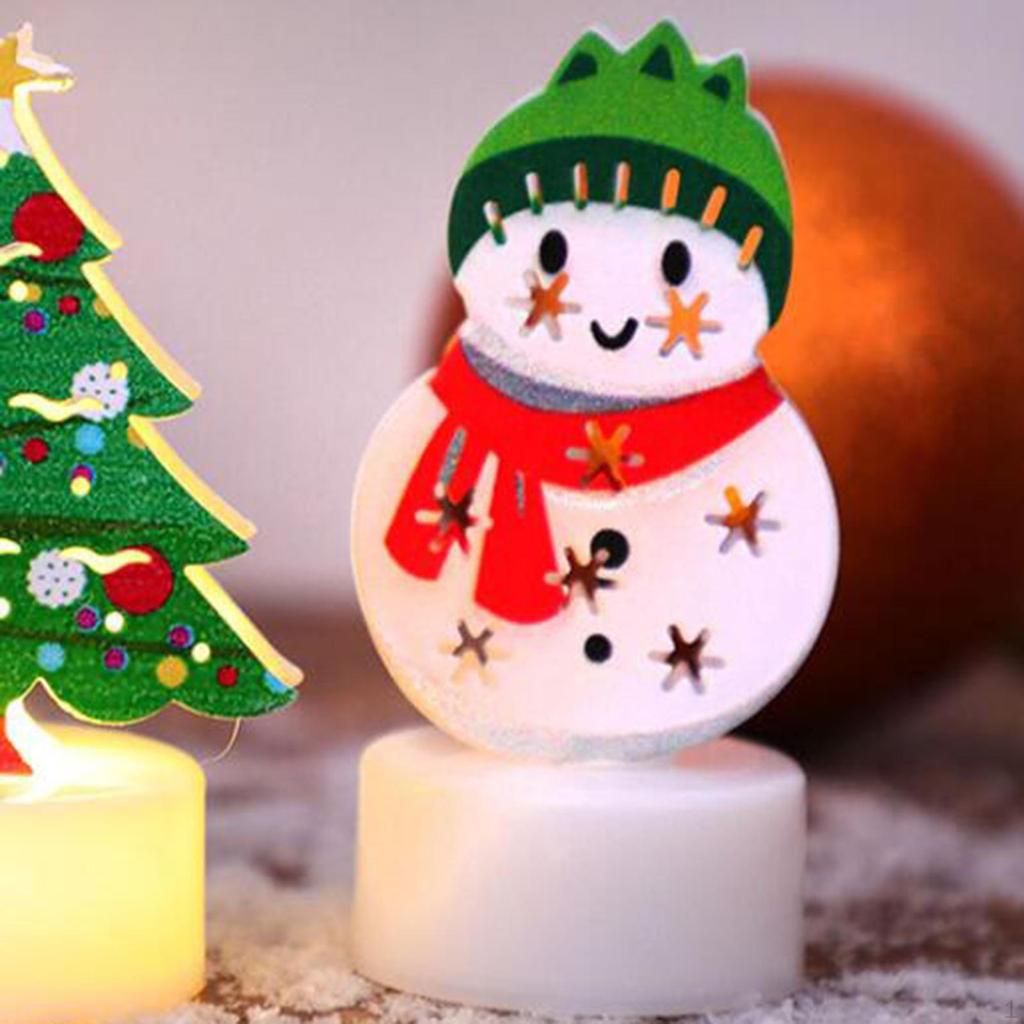 Weihnachtsstatue Nachtlicht Nachttischlampe für Heimdekoration Figur Tischschmuck Wohnzimmer