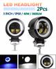 2PC 3Inch 12V 24V 6500K 40W Waterproof Round CREE LED Angel Eyes Light Bar Offroad Car Boat Led Work Light Spot Light