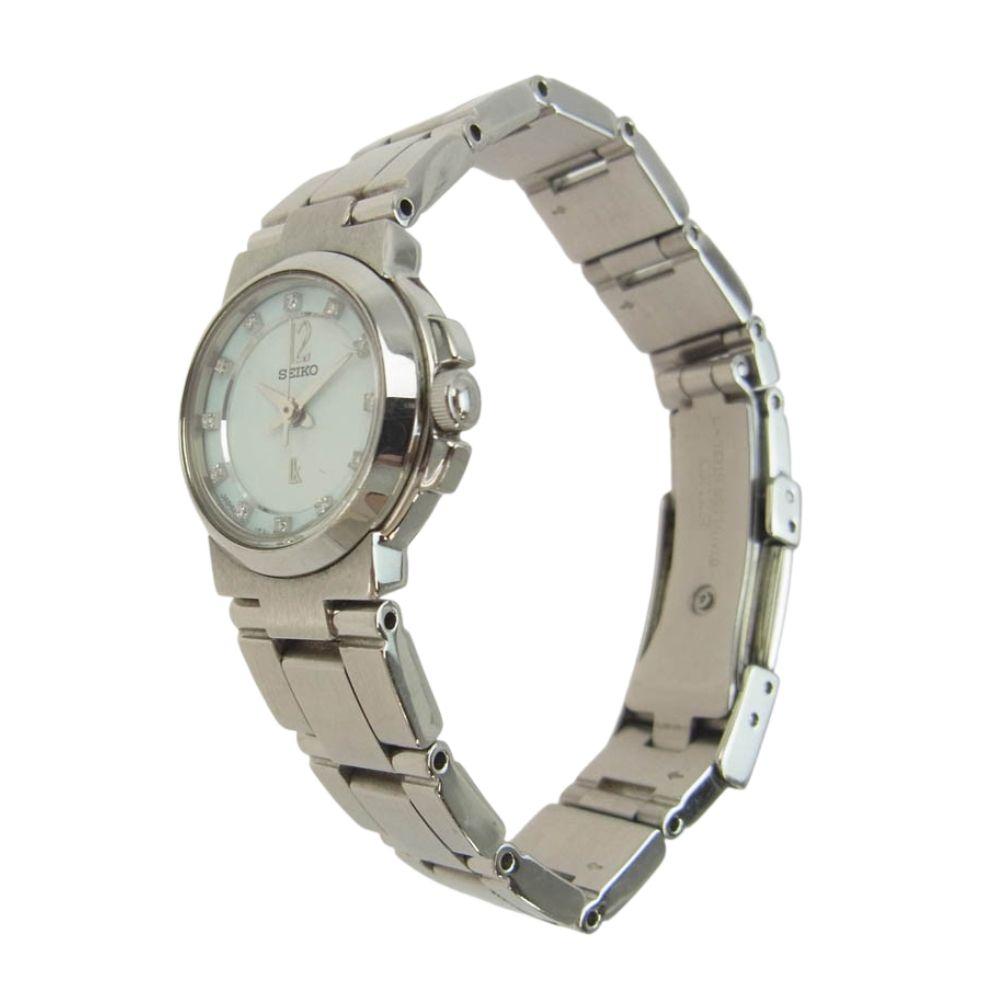 Used SEIKO 1F21-0AD0 LUKIA analog wristwatch silver [used]