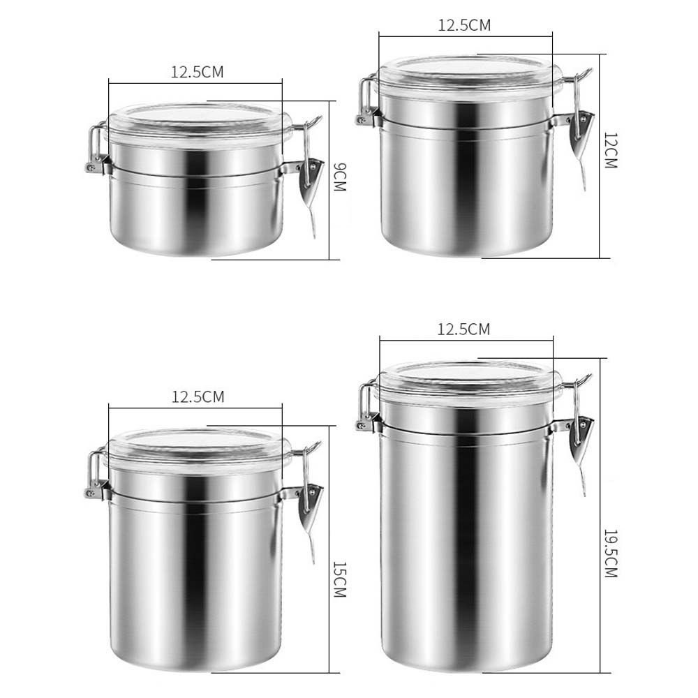 Powder Kitchen Tool Dry Good Sugar Jar Sealed Can Coffee Container Storage Bottle Fresh Storage Box