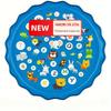 Summer children's water play toys, water sprinkling MATS for boys and girls aged 3, 4 and 5, and interactive water play toys for pets in the garden