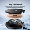 ESSAGER ES-WX15 Desktop Wireless Charger 15W Fast Charging Digital Display for Ios/Android Devices