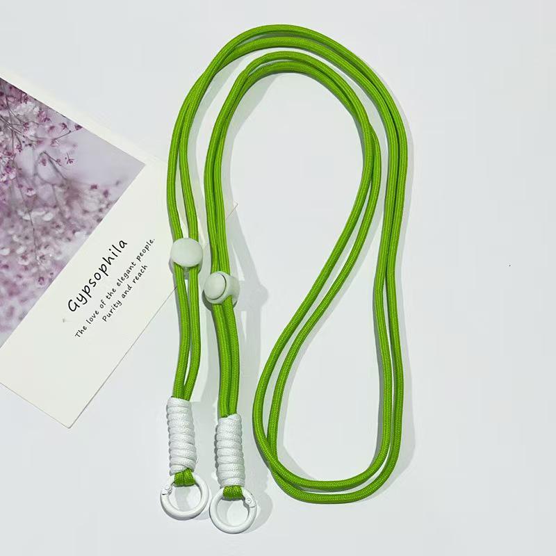 Adjustable Braided Mobile Phone Lanyard with Detachable Crossbody Strap and Shoulder Chain