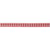 Double-sided Decorative Ribbon with White and Red Checkered Pattern. Ref 51385