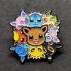 Pikachu Enamel Pins Eevee Lapel Badge for Backpacks Cute Brooches for Women Metal Fashion Jewelry Accessories Gifts