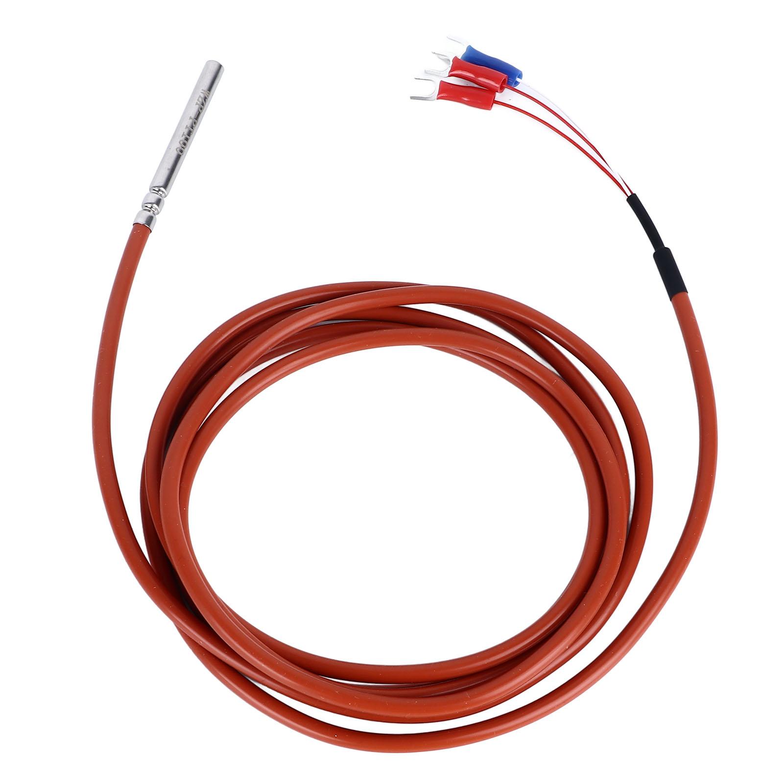 

Датчик температуры 2 м, нержавеющая сталь, водонепроницаемый, накатной, PT100 50350 градусов по Цельсию Тепловое сопротивление