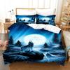 3D White Wolf Bedding Set  Aniaml Bedding Set Single Twin Double Queen King Cal King Size Bed Linen Set