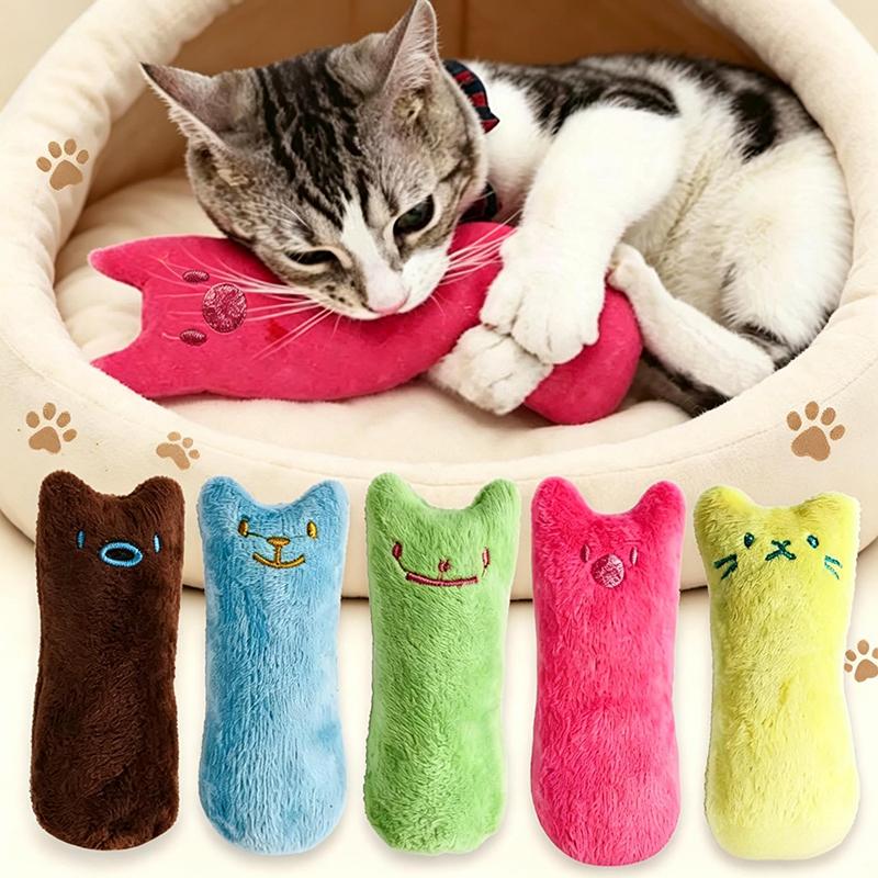 Catnip Toys Games for Cats Pillow Interactive Cat Toy Catnip Pet Supplies Pillow Thumb Teeth Grinding Bite Mint Cat Toy MMWJ102