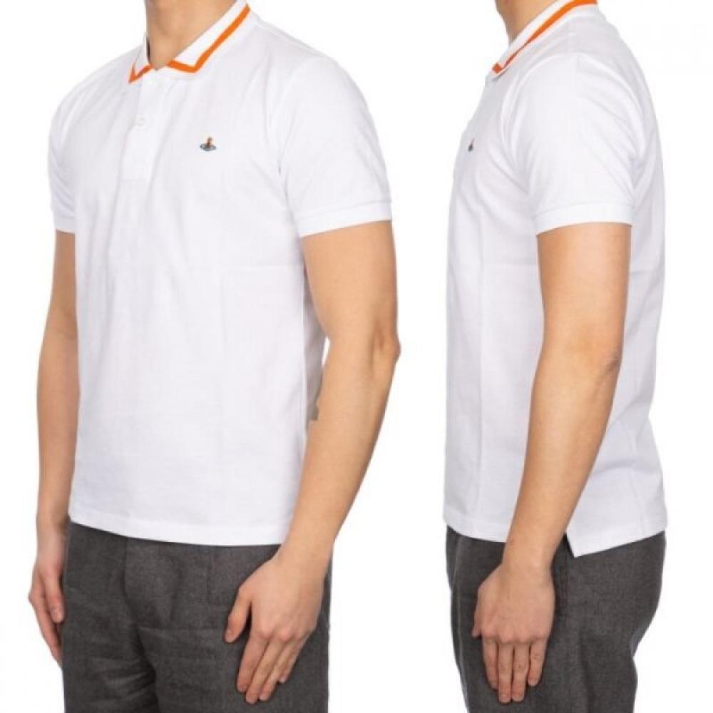 Vivienne WesTwood Embroidered Collar ShorT Sleeve T shirT 2h010005
