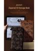 Large Capacity Savings Book & Receipt Holder with Combination Lock Zipper