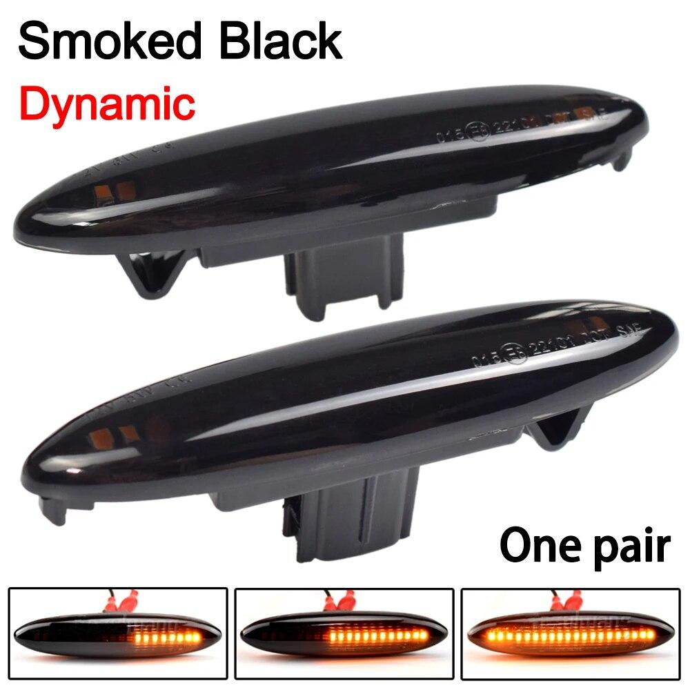 

2 шт. светодиодный указатель поворота, боковой габаритный фонарь для Lexus IS250 IS350 SC430 Toyota Mark X Crown UZZ40 Highlander Camry ACV40 Dynamic Smoked