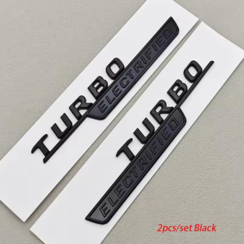 3D ABS C43 TURBO ELECTRIFIED Emblem Side Fender Badge Rear Trunk Letters Logo For Mercedes Benz W206 AMG Car Styling Accessories GJ1