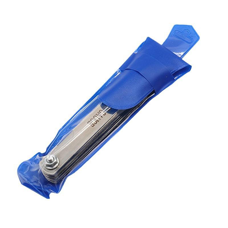 32-Piece Stainless Steel Feeler Gauge Set: 0.02-1.0mm High Precision Thickness Blades