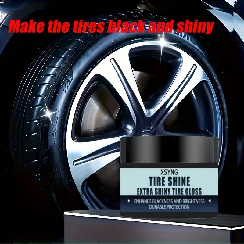 Sada na černění a leštění pneumatik, lešticí pasta na pneumatiky, multifunkční pasta na renovaci plastů, vhodná na pneumatiky, interiér atd.