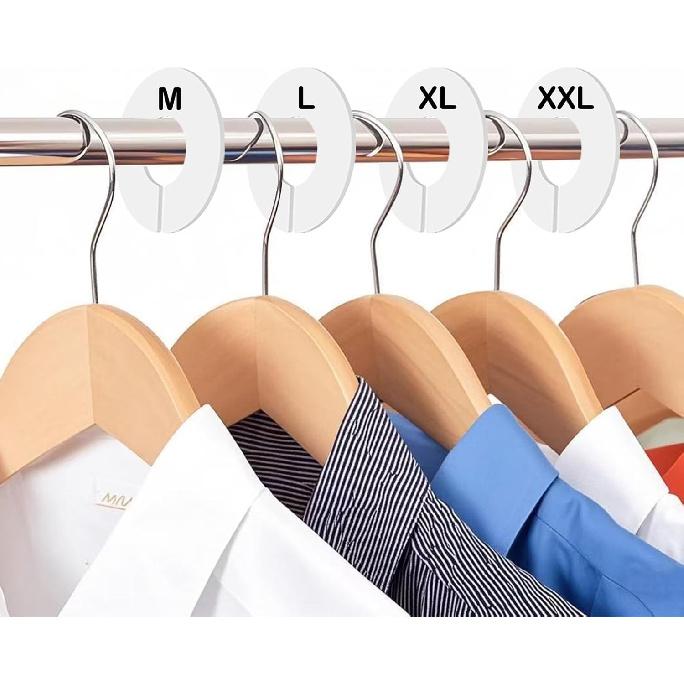 10-Pack Closet Dividers for Hanging Clothes, Durable Plastic Wardrobe Organizers - Perfect for Closet Rods, Clothing Racks & Retail Display