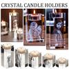 Porte-bougie en Cristal Photo 3D Personnalisé Personnalisé Candélabre en Cristal Photos Commémoratives Couple d'Animaux Décoration Cadeau