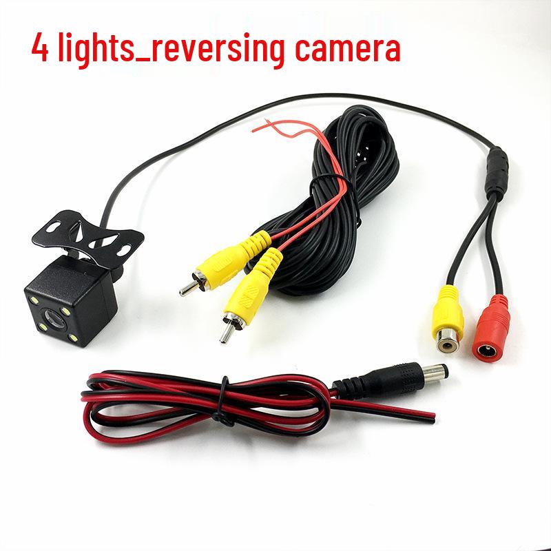 4-Light HD Rearview Camera for Cars