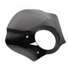 6in Vintage Motorcycle Headlight Fairing Smoky Windshield Universal Modified Part