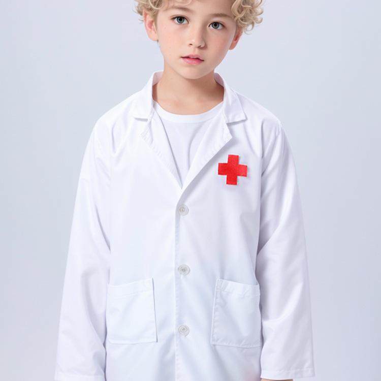 

Kids Doctor & Nurse Role Play Costume Set - White Coat for Girls 140 cm