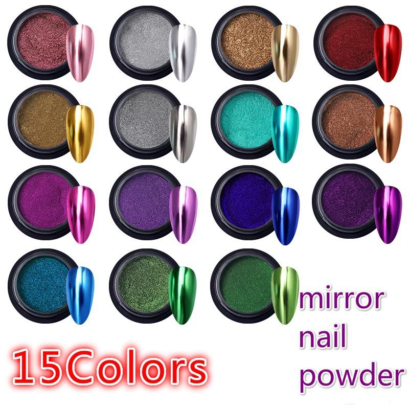 

1 шт. Принадлежности для ногтей Волшебная зеркальная пудра Aurora Mirror Powder Гальваническое покрытие Металлический зеркальный эффект Блестящая пудра для ногтей Красота Украшение своими руками YSL