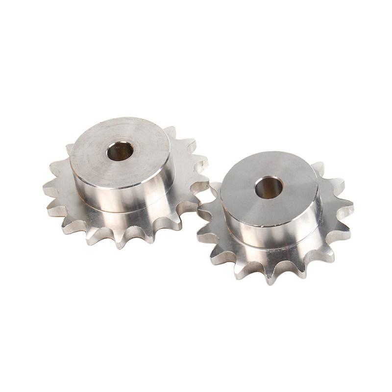 1Pcs 304 Stainless Steel Industrial Sprocket Wheel 06B/08B/50B/60B Convex Bench Sprocket Teeth Count 10T to 25T Chain Gear