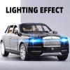 1:24 Rolls Royce Cullinan Phantom Alloy Car Model Toy Simulation SUV Diecast Metal Pull Back Sound Light Collect Hobby Ornaments