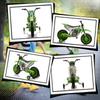Moto per Bambini, Moto Elettrica, Autonomia 45 Minuti, con Rotelle di Supporto, da 3 Anni, Verde+Bianco, 106,5 x 51,5 x 68cm