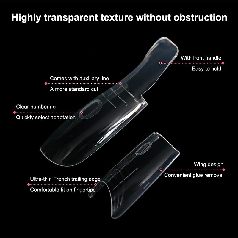 Original Sandwich Nails Dual Forms 60Pcs Nail Mold For Quick Salon Manicure Professional Use