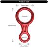 Heavy Duty 35KN Figure 8 Descender for Rock Climbing and Abseiling Technical Rope Work Aluminum Gear Outdoor Climbing