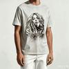 Shakira Para Presente de Fã Camiseta Unissex Unissex Harajuku Oversized Unissex Manga Curta Streetwear Alta Qualidade Casais Clássico Respirável