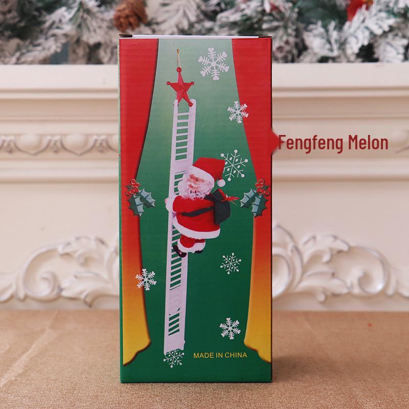 Electric Music Climbing Santa Claus Toy - Christmas Decoration & Gift for Kids