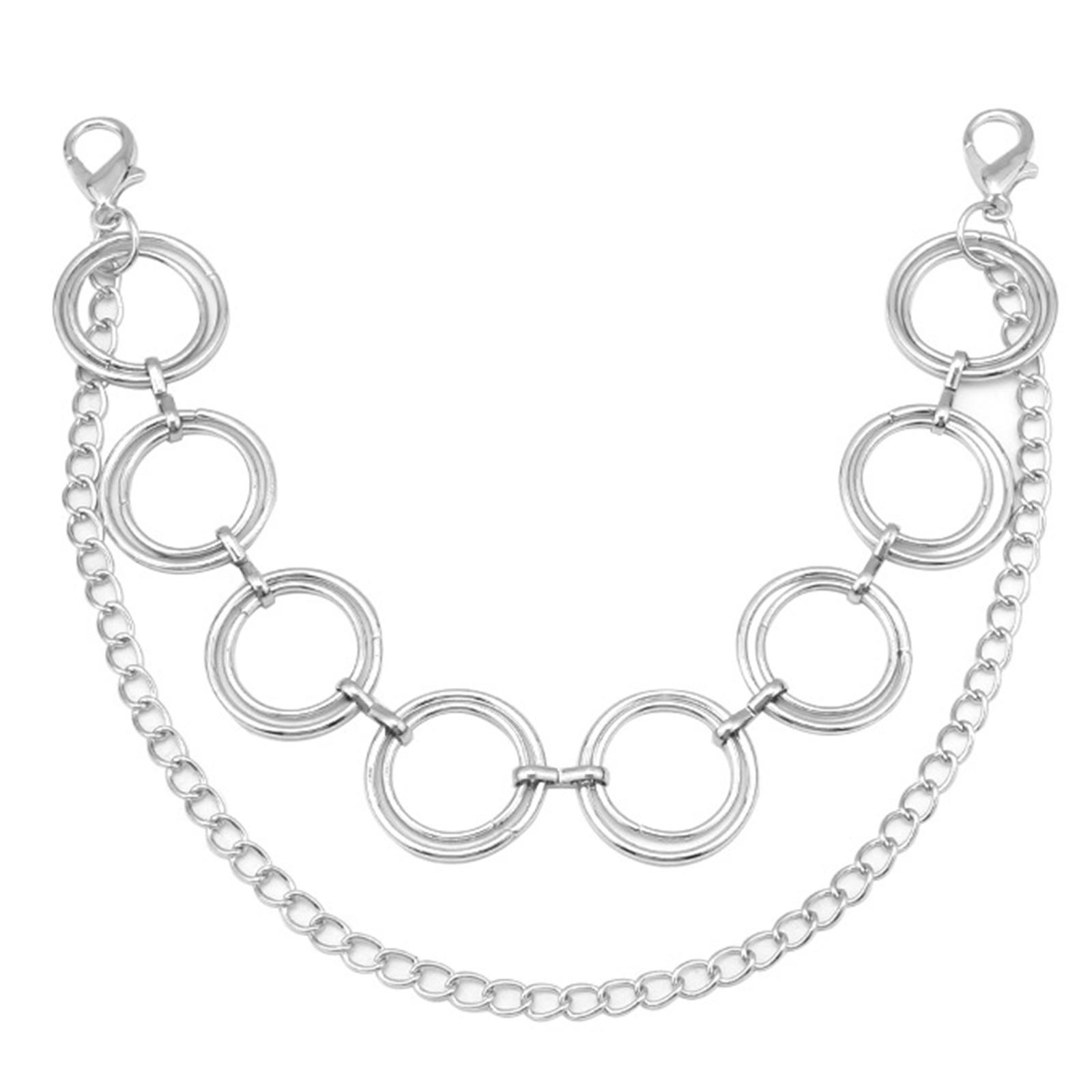 

Нежная цепочка для обуви в стиле панк, цепочка для обуви, браслет для брюк унисекс, классная эстетичная цепочка для повседневной носки и вечеринок D