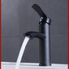 Black Electroplated Single-Hole Hot & Cold Bathroom Basin Faucet