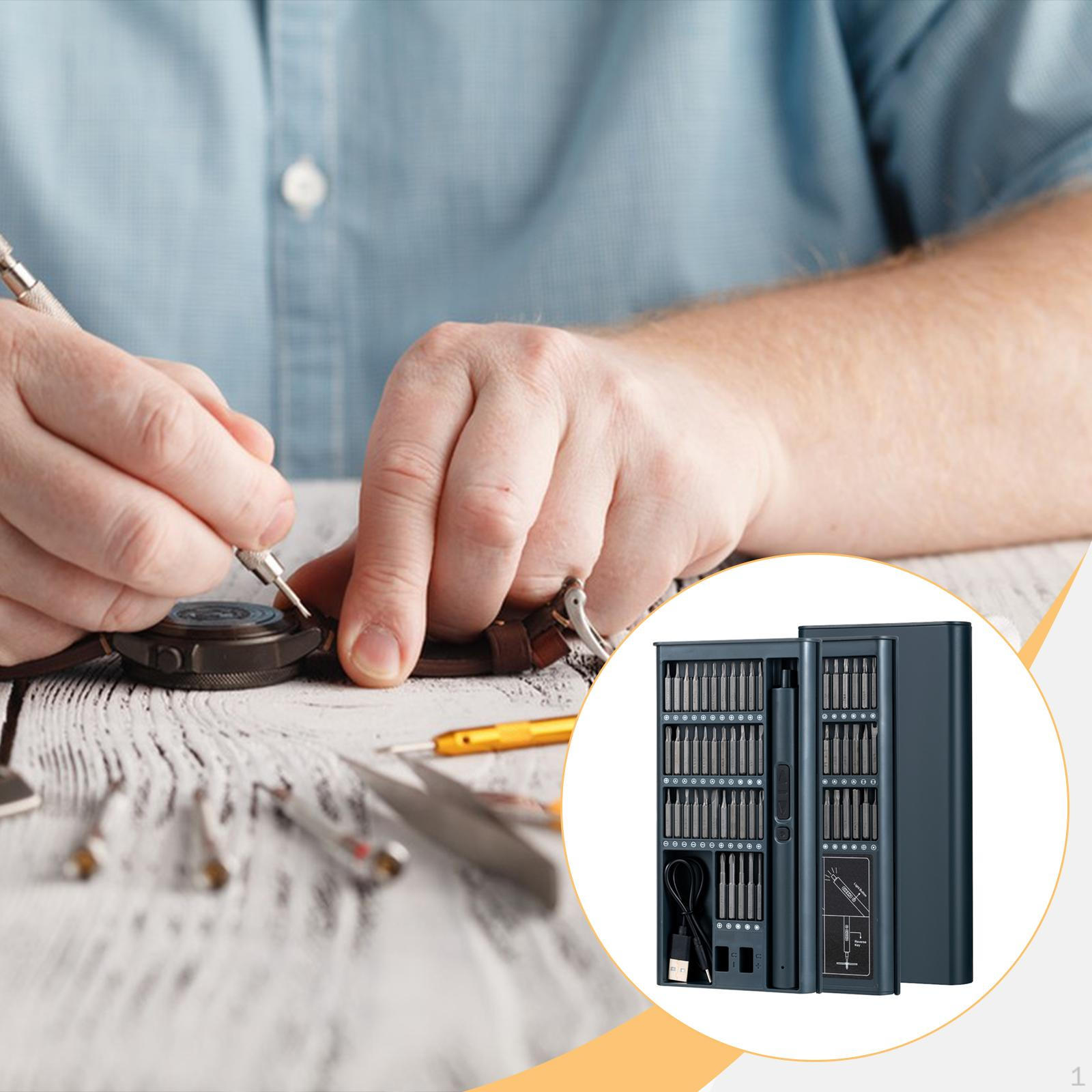 

Electric Screwdriver Kit, 75 in 1 Set, 2 Level Adjustable, Professional, Repair Tool Kit