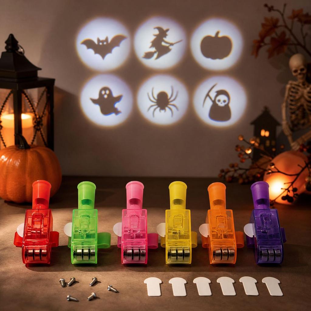 Halloween Projection Finger Lights, Light Up Party Toys for or, Props and Costume Accessories