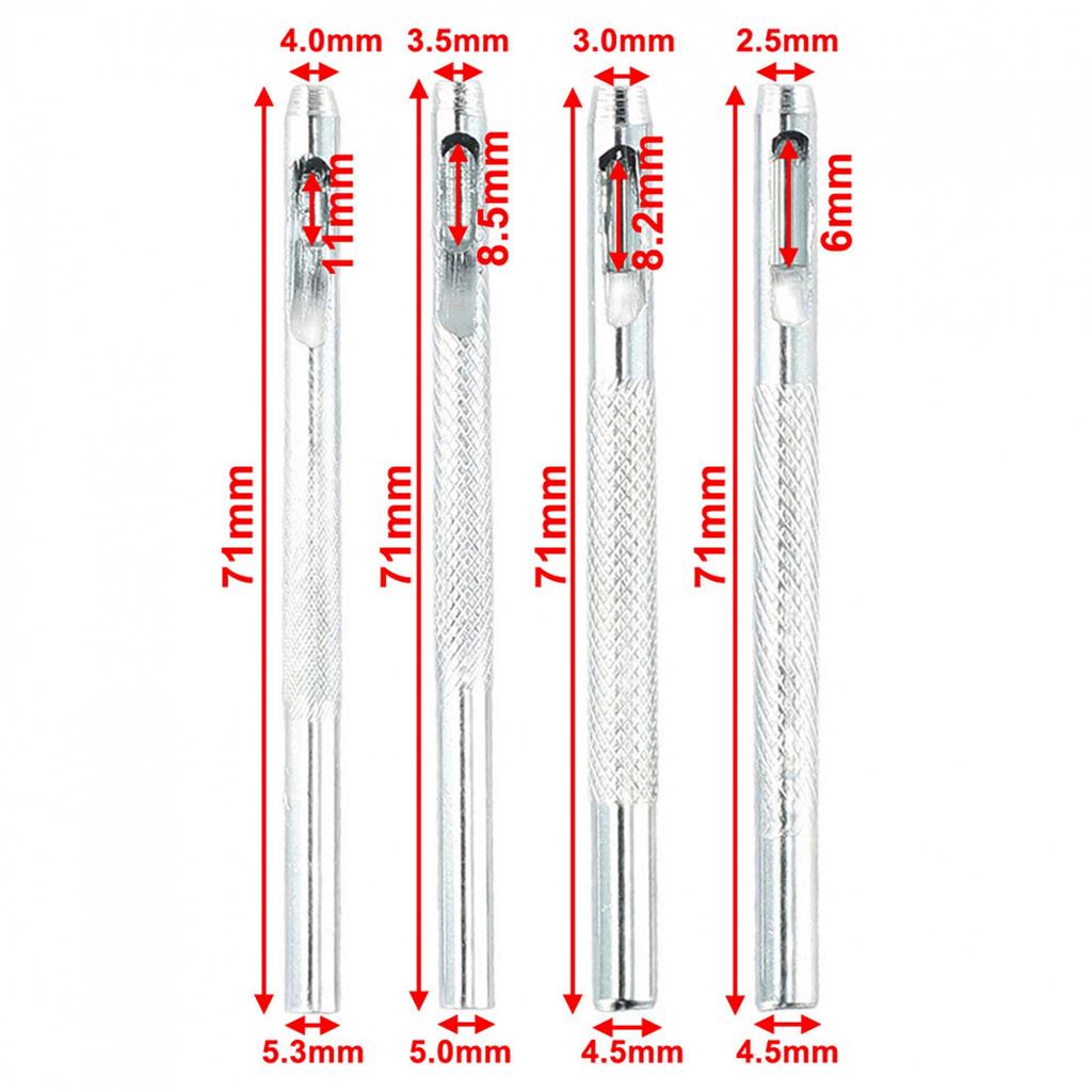 Belt Hole Punchers 4 Pcs 2.5/3/ 3.5/4mm Belt Hole Puncher