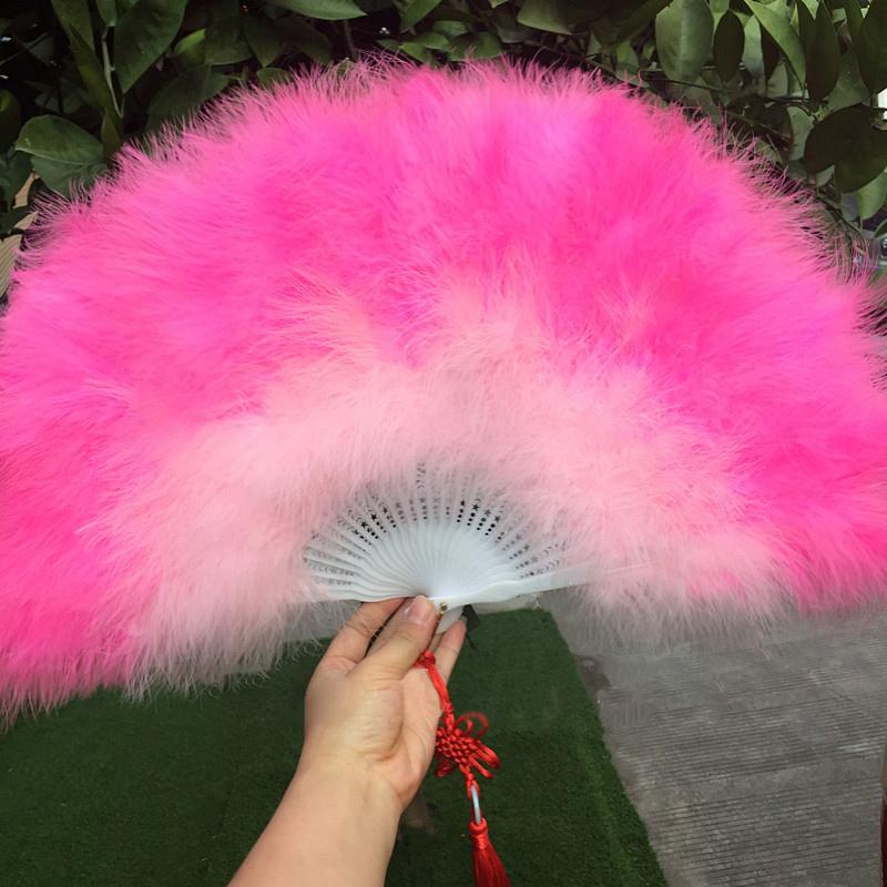 Składany Puszysty Wachlarz z Piór Słodka Wróżka Lolita Dziewczyna Mroczny Gotyk Taniec Dworski Wachlarz Ręczny Rzemiosło Artystyczne Rekwizyty Taneczne Dekoracja na Przyjęcie Weselne
