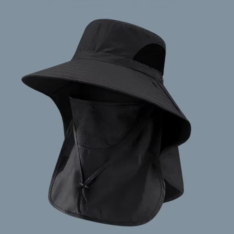 Summer Outdoor Sun Hats UV Protection Hunting Fishing Cap For Men Women Hiking Camping Visor Bucket Hat Neck Flap Fisherman Hat