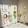 Sonnenblumen Windspiele Kristall Mond Sonnenfänger Hängende Raumdeko Traumfänger Garten Kinderzimmer Fensterdeko Dekorationen Geschenke