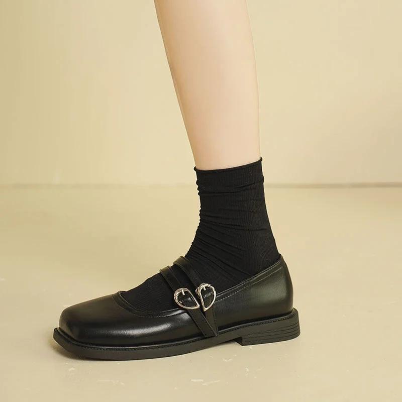 2024 New Fashion Versatile Spring and Autumn Luxury Women's Flat Shoes Mary Jane Shoes Fashionable Lightweight Women's Shoes
