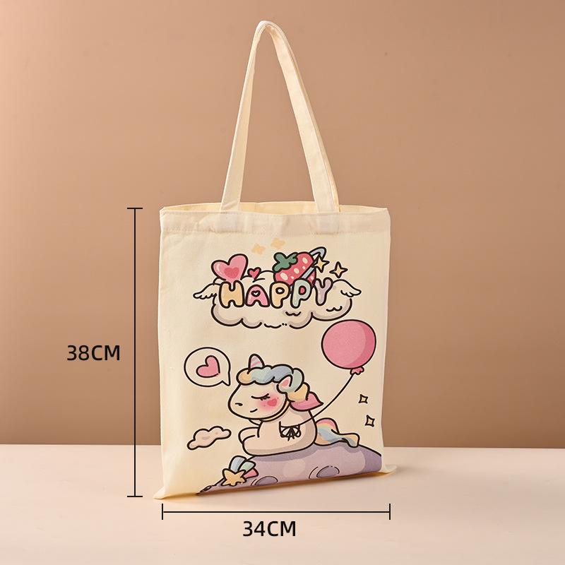 Custom Logo Eco-Friendly Canvas Tote Bag for Business Advertising