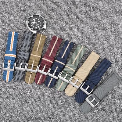 Nylon Canvas Watch Strap 18mm 20mm 22mm 24mm Men's Military Sport Quick Release Bracelet Replacement Woven Fabric Watch Band