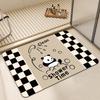 Diatom Mud Bathroom Floor Mat - Soft, Anti-Slip, Quick-Drying, Water-Absorbent Mat for Shower, Toilet, or Doorway.