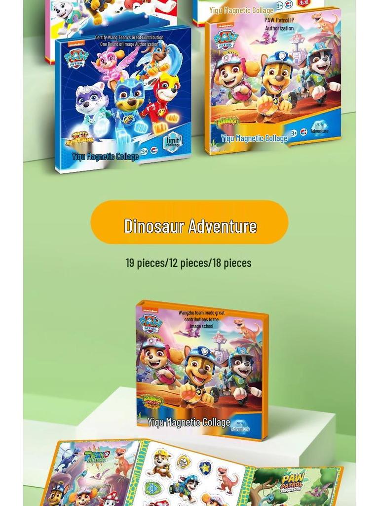 PAW Patrol Magnetic Tile Stickers - Educational Toys for Kids Ages 3-6