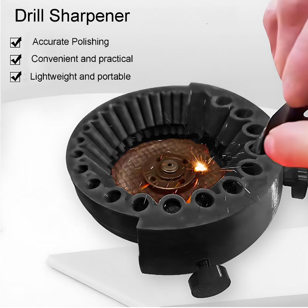 Portable Drill Bit Grinding Attachment Black Power Drill Bit Grinder Drill Bit Sharpener Repair