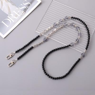 Sangles de téléphone bandoulière avec perles et breloques, chaîne de sac, cordon pour téléphone portable, breloques mignonnes, sangles de cou pour téléphone, ornements suspendus
