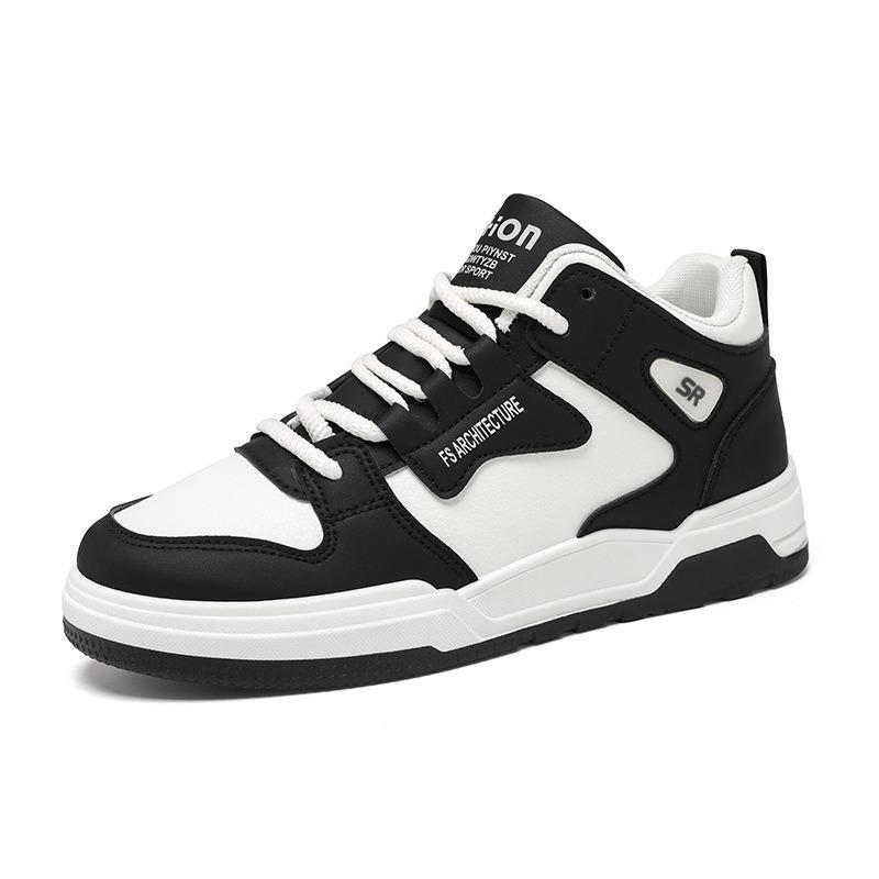 Autumn men's shoes new breathable high-top shoes men's trend versatile platform sports shoes casual board shoes trendy shoes